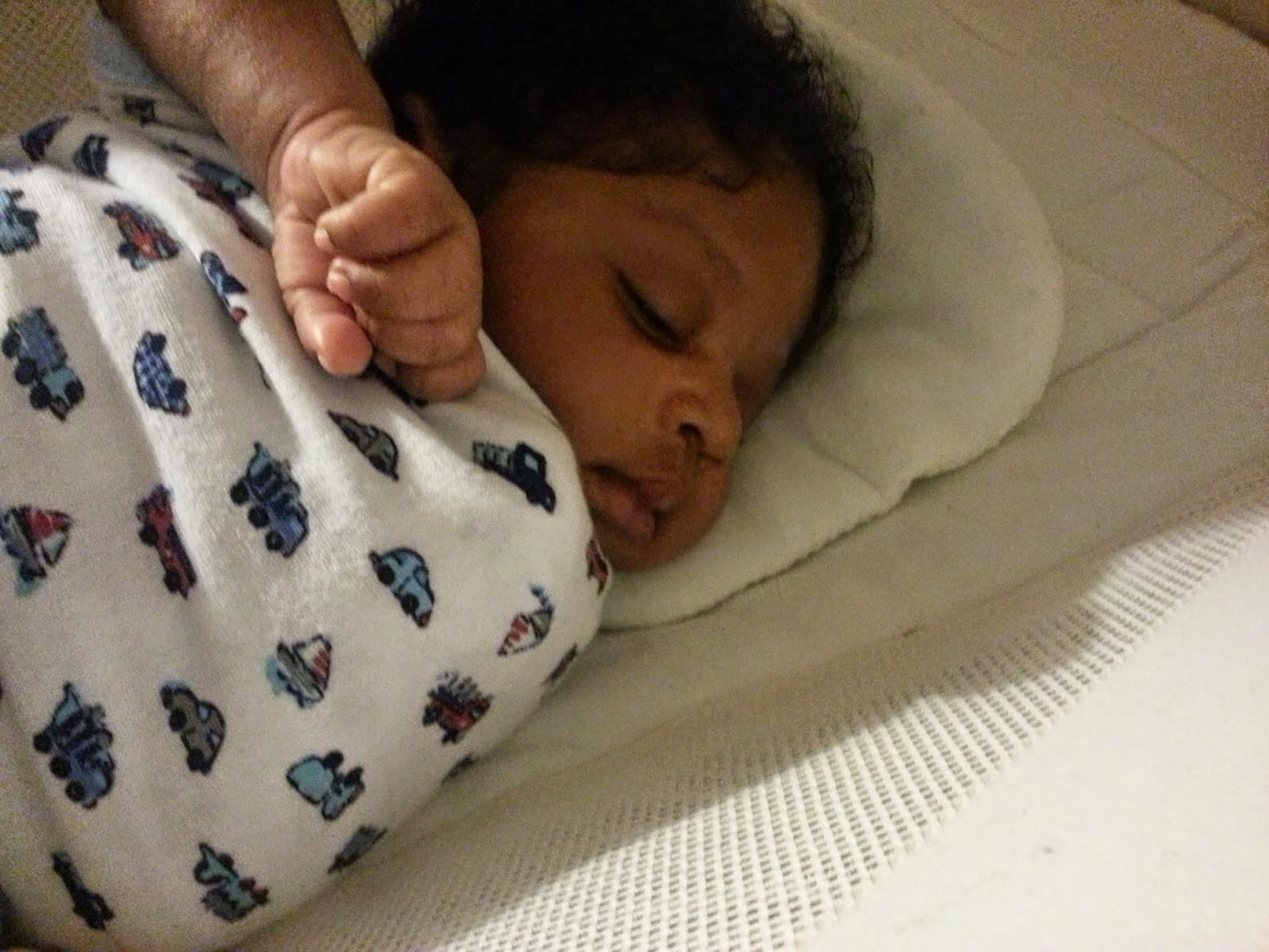 Baby on Swaddle wrap