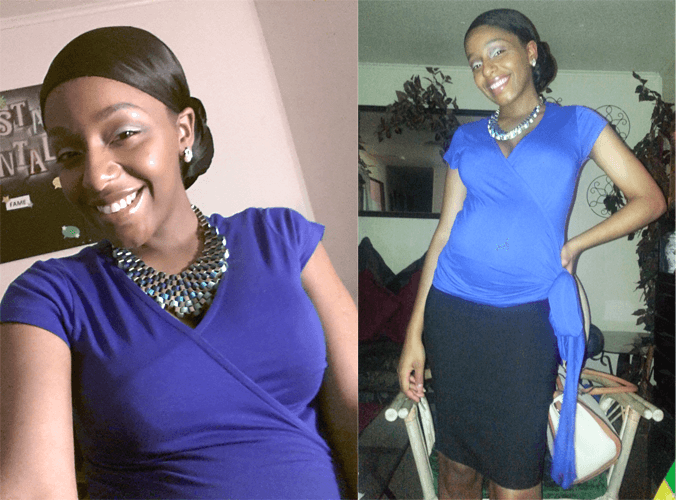 Blue Wrap Top by JoJo Maman Bebe