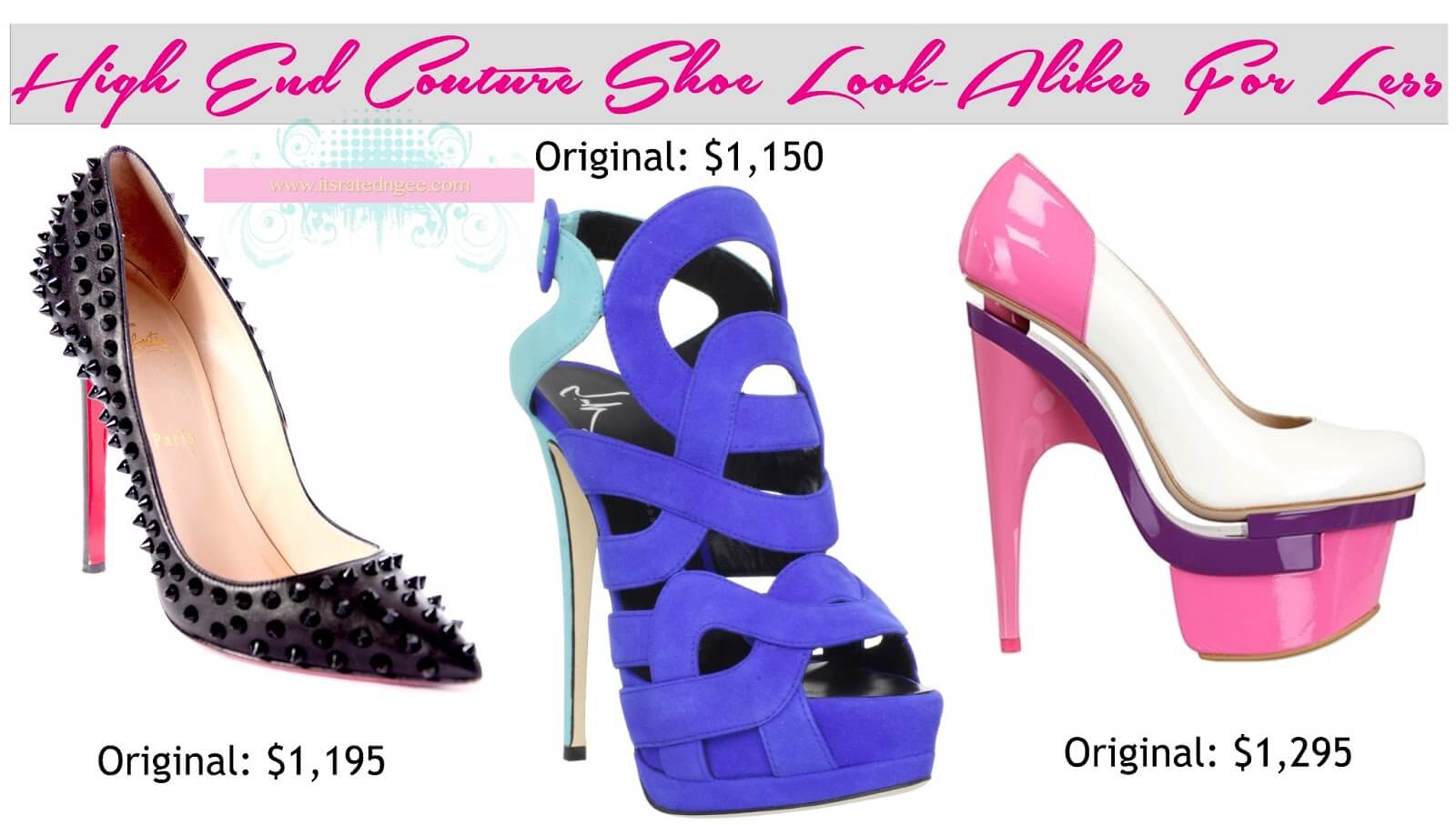 Couture Shoe Look Alikes For Less