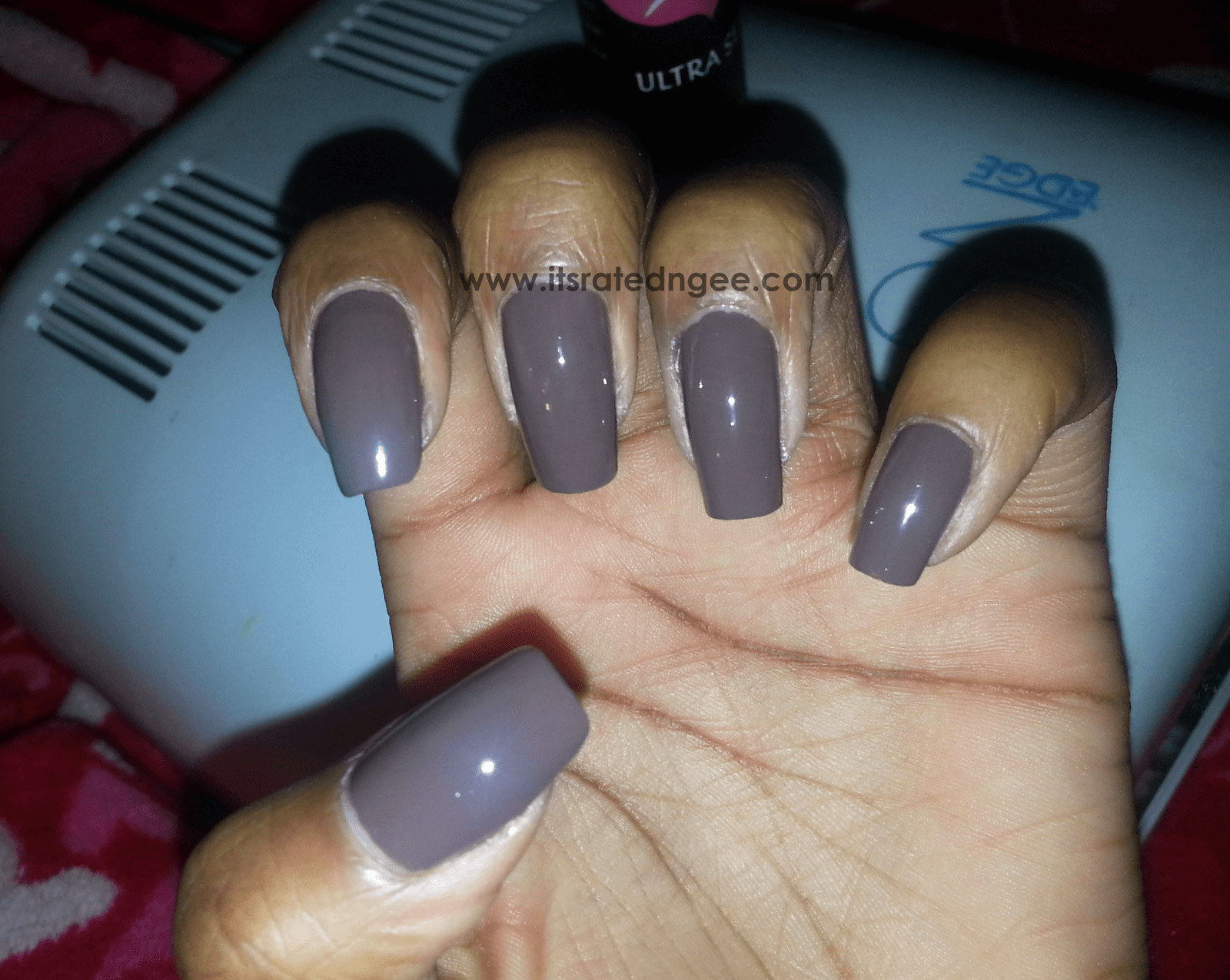 DIY Gel Manicure Smoky Brown