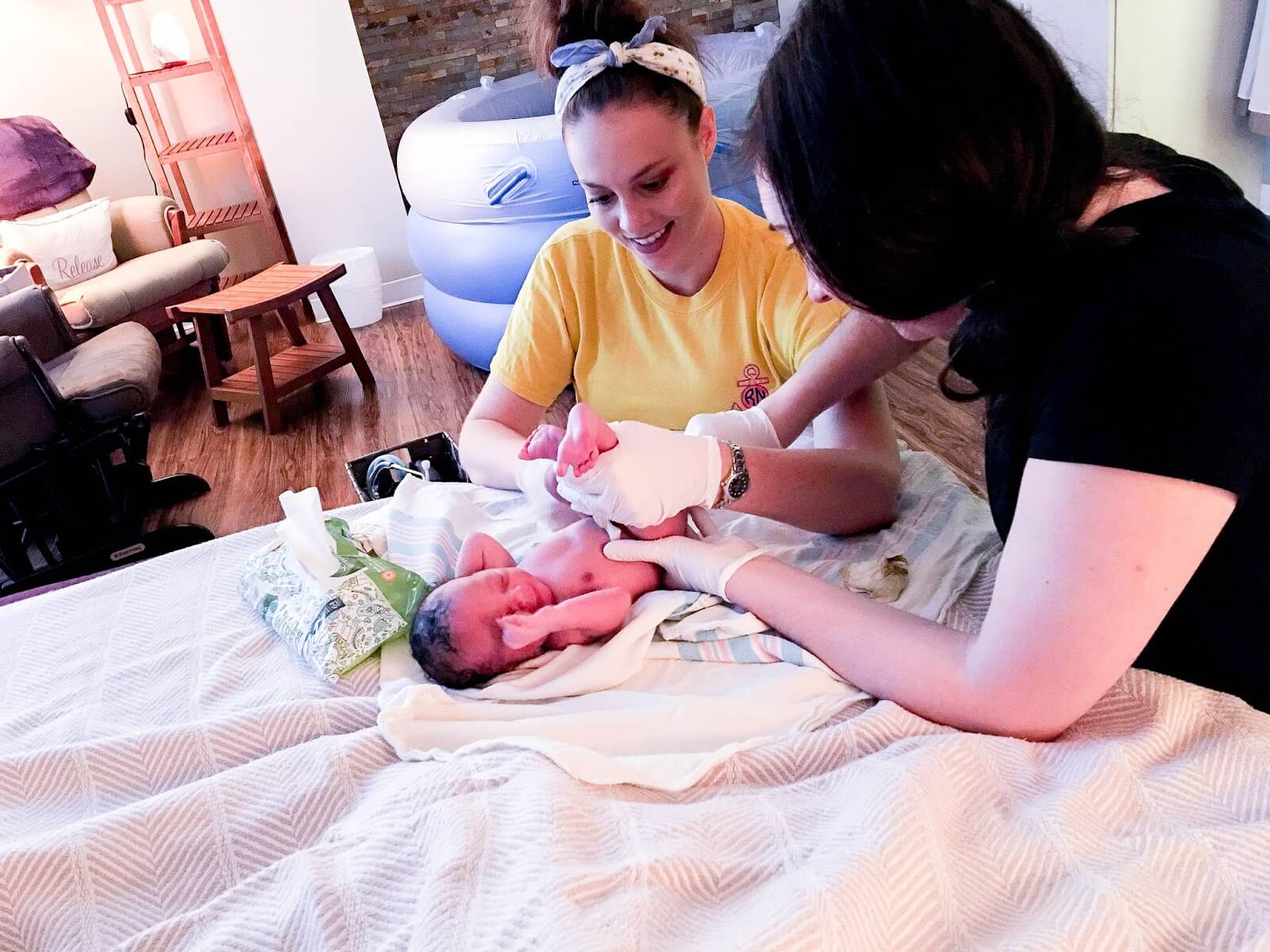 labor natural birth story baby Nala