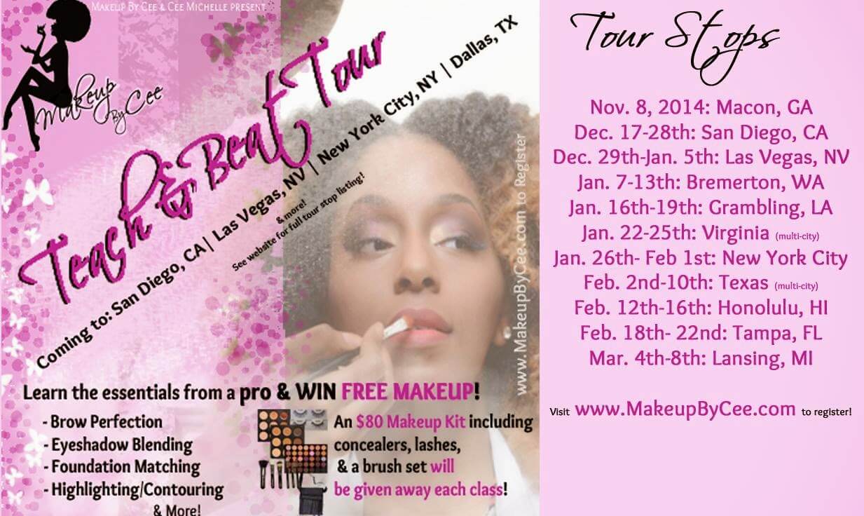 Makeup by Cee tour's dates