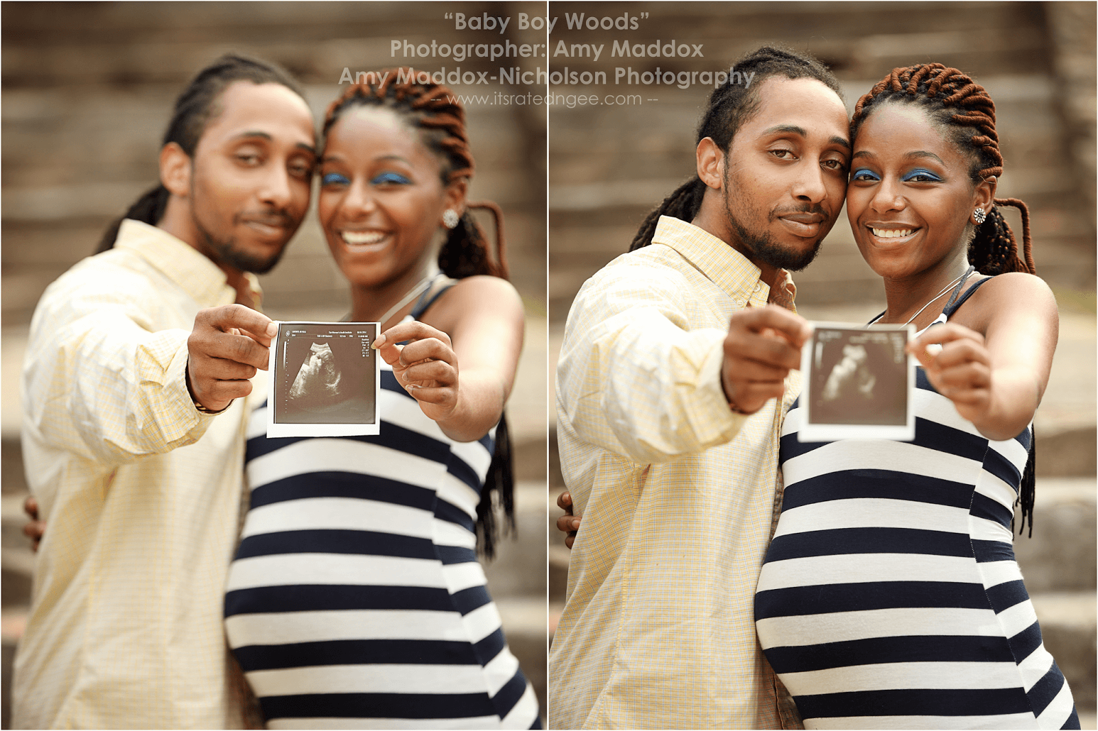 gender reveal maternity shoot
